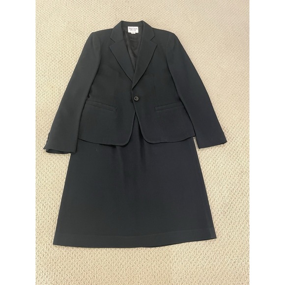 VTG bretton place women 100% wool 2- piece skirt suits size 8 - Picture 3 of 16